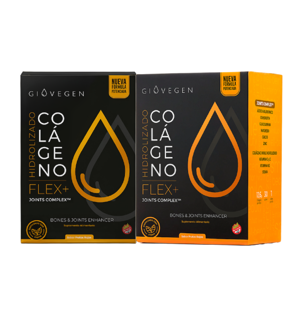 pack 2 giovegen flex colageno para huesos y articulaciones premium